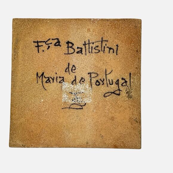 Portuguese Tile Ship Cafur 1520 Handpainted Battistini de Maria de Portugal - Picture 4 of 11